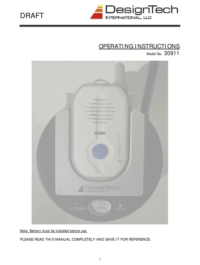 DesignTech 30911 operating instructions
