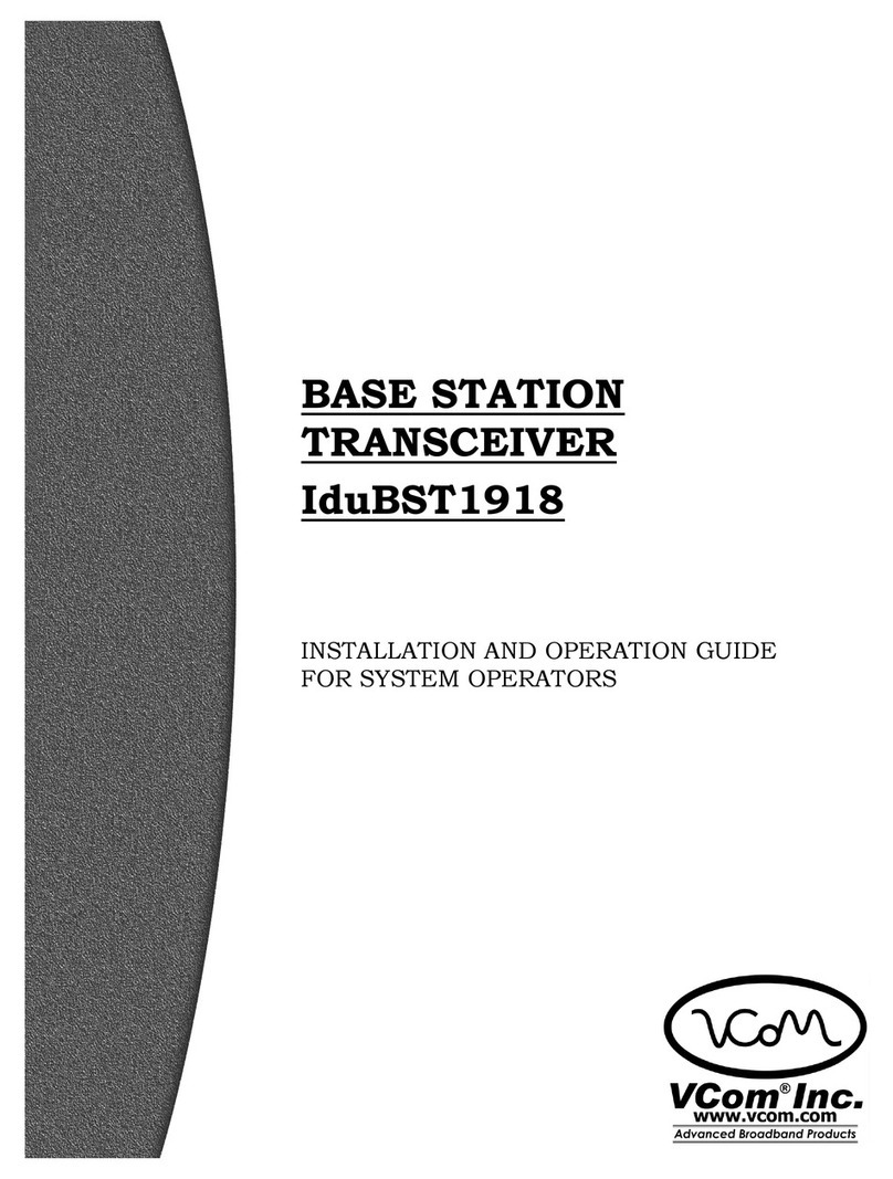 Vcom IduBST1918 Installation and operation guide