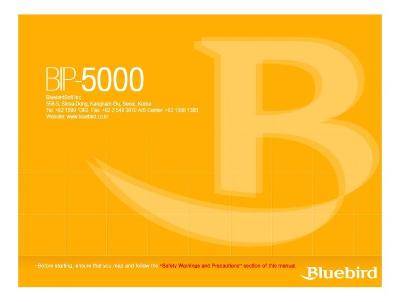 Bluebird BIP-5000 User manual Bluebird BIP-5000 User manual