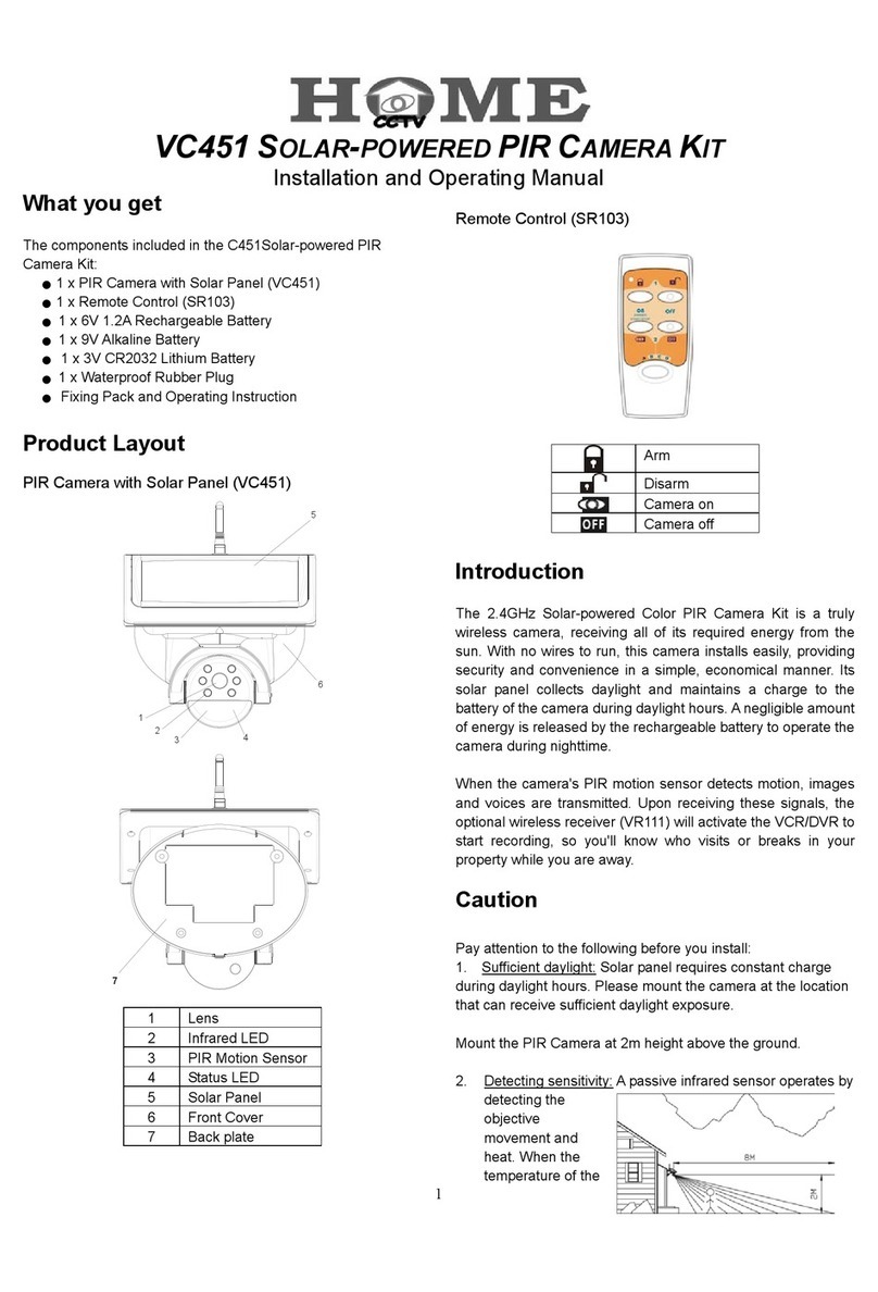 EVERSPRING VC451 Installation and operating manual