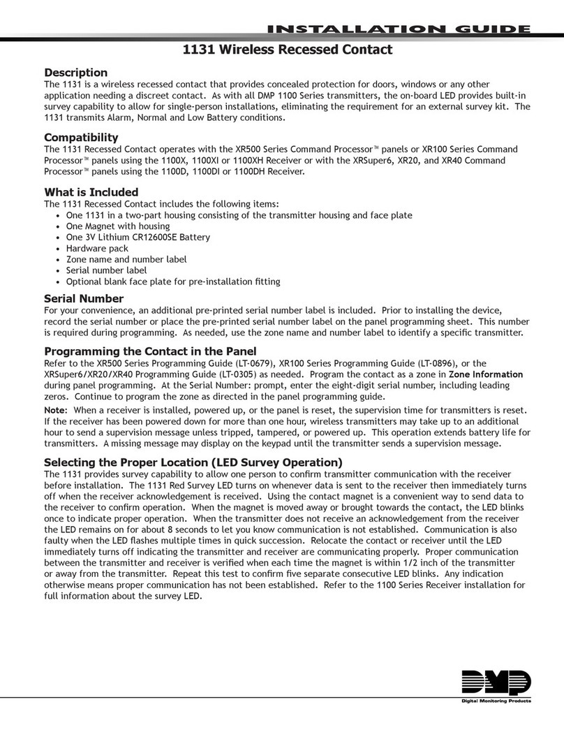 DMP Electronics 1131 installation guide