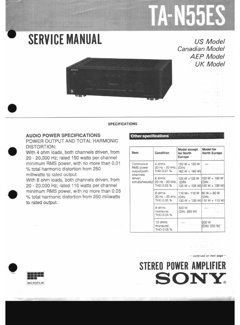 Sony TA-N55ES User manual