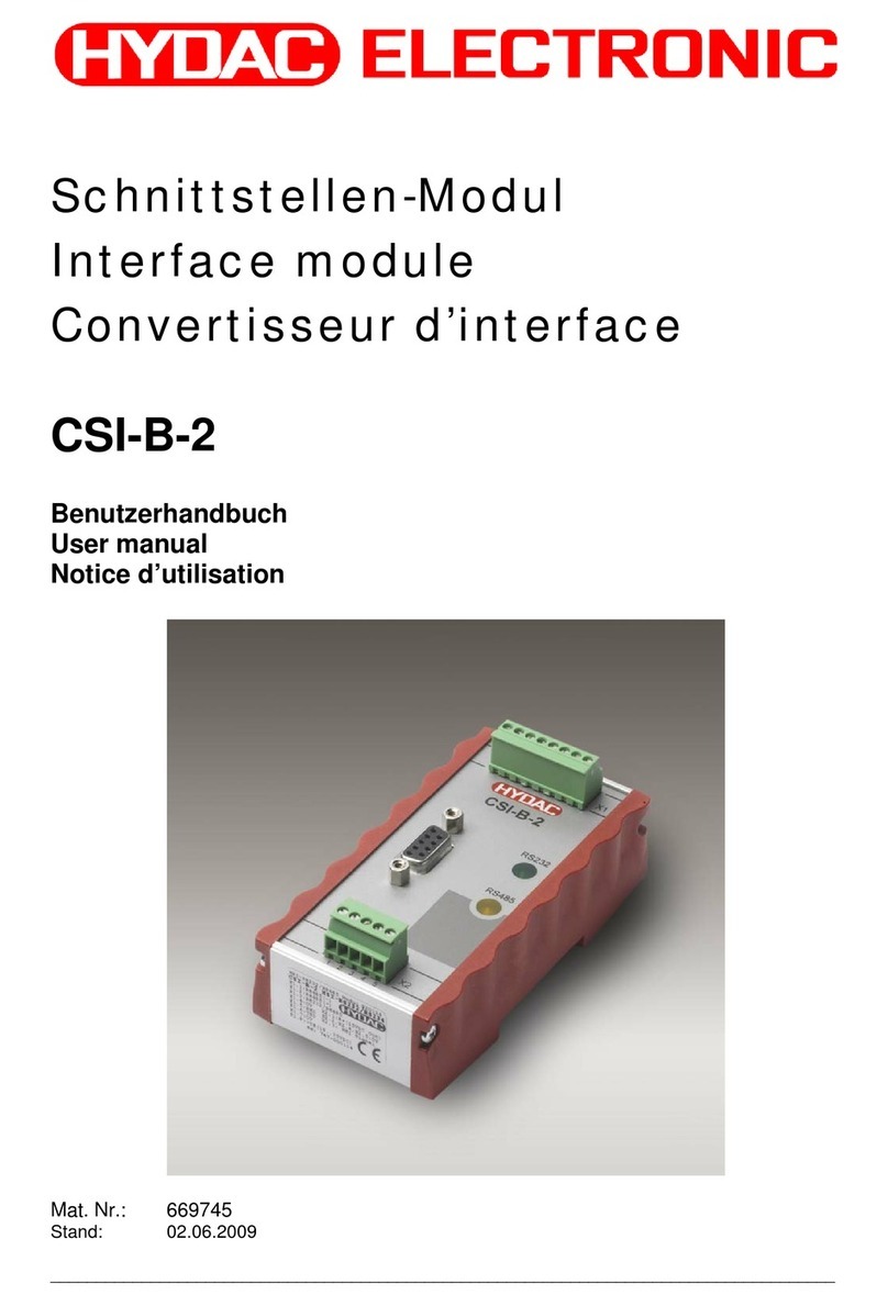HYDACELECTRONIC CSI-B-2 user manual