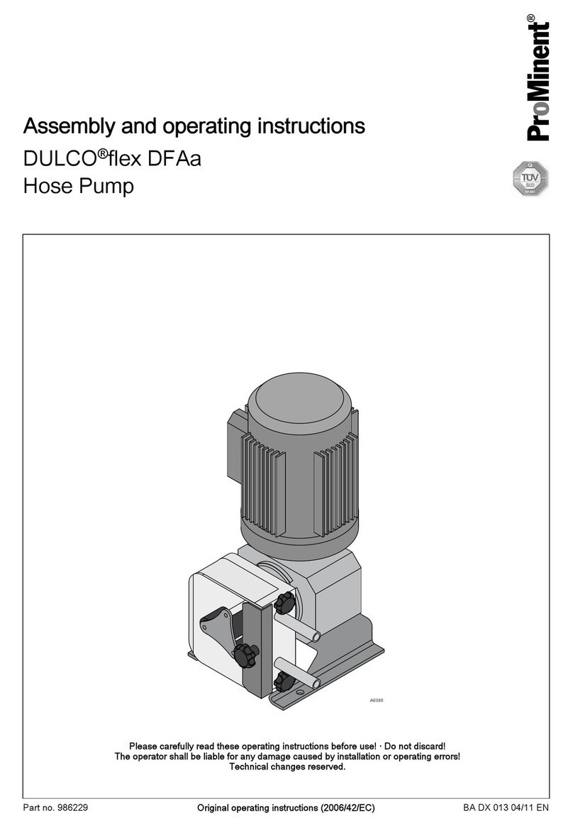 ProMinent DULCOflex DFAa 003 Assembly and operating instructions ProMinent DULCOflex DFAa 003 Assembly and operating instructions