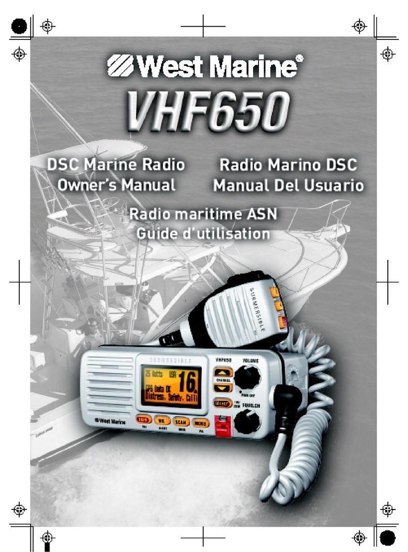 West Marine VHF650 owner's manual