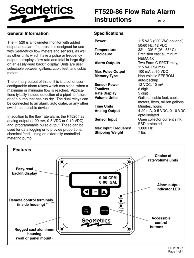 Seametrics FT520-86 instructions