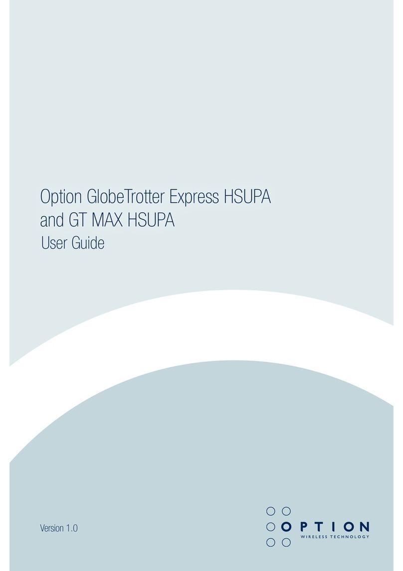 Option Wireless Technology GlobeTrotter Express HSUPA User manual