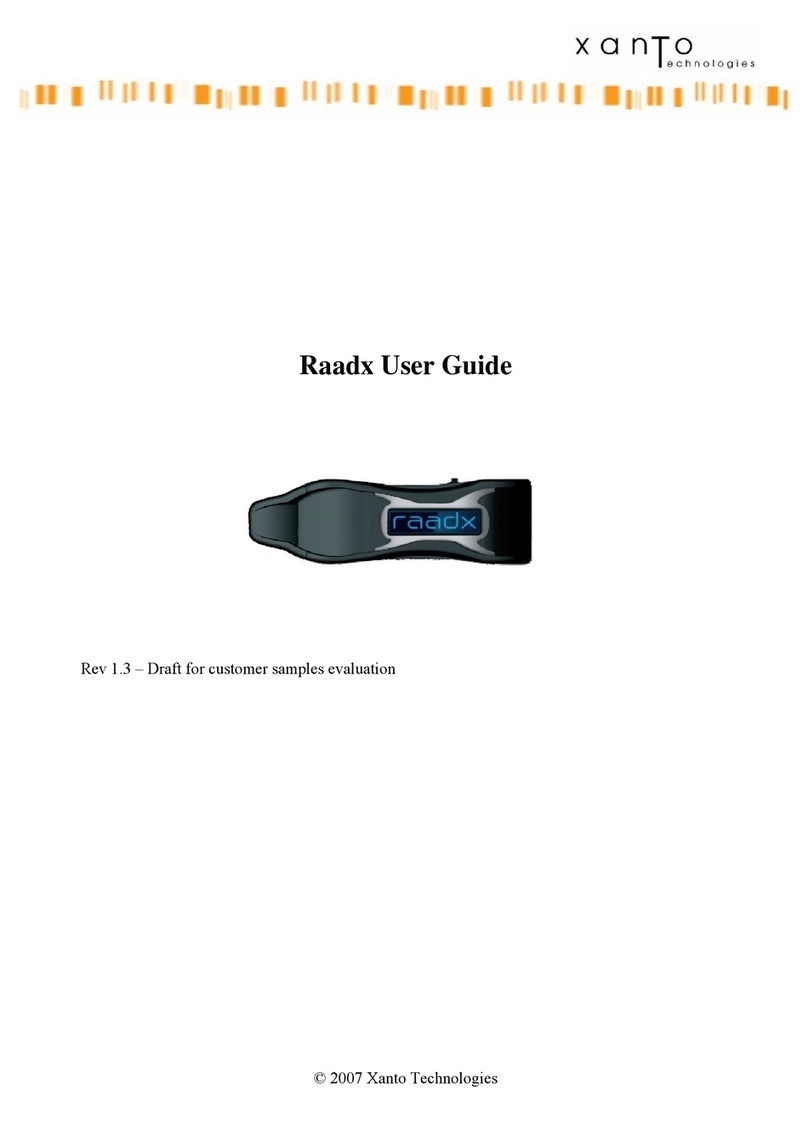Xanto Technologies Raadx user guide