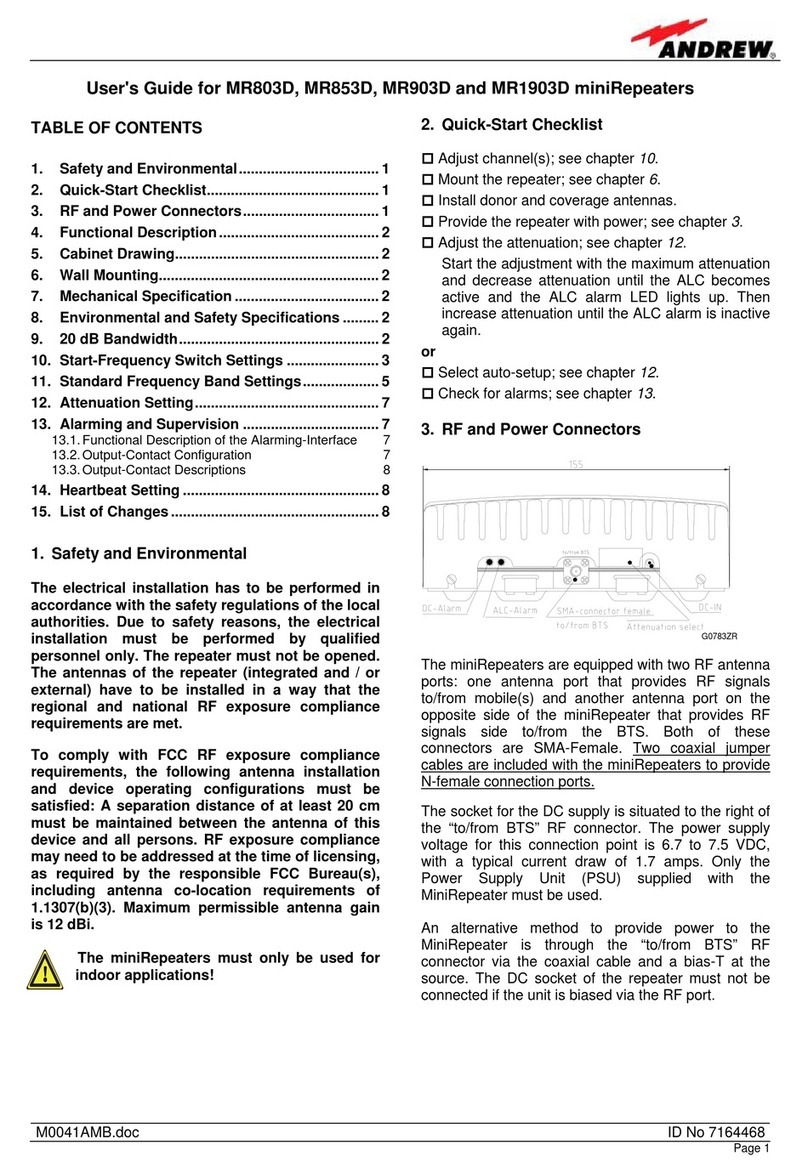 Andrew MR803D user guide