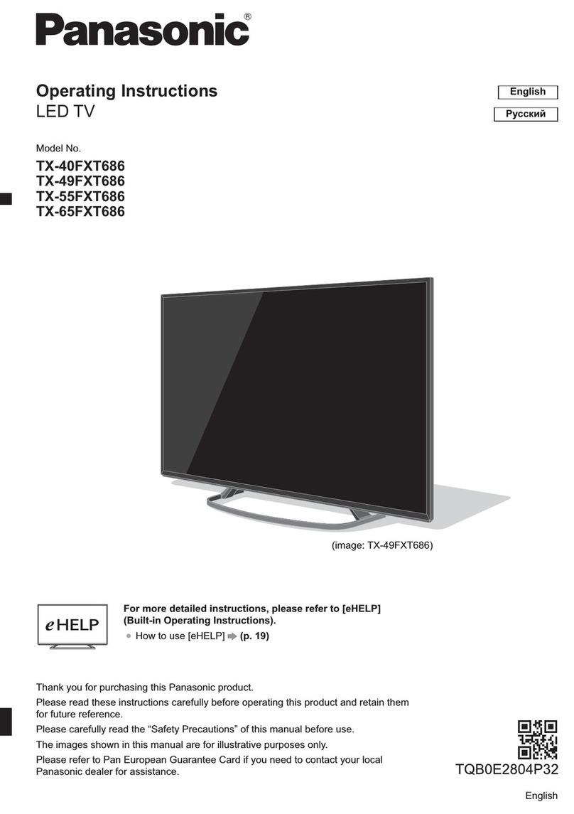Panasonic TX-40FXT686 User manual