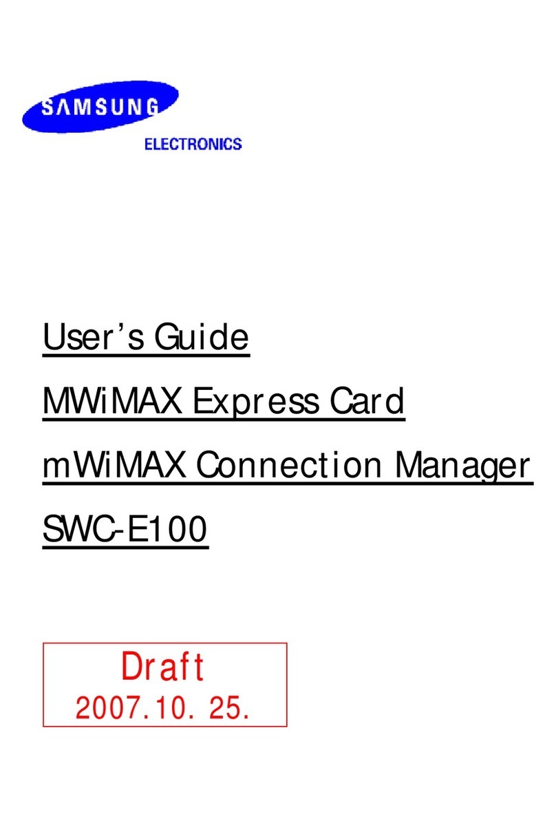 Samsung SWC-E100 User manual Samsung SWC-E100 User manual