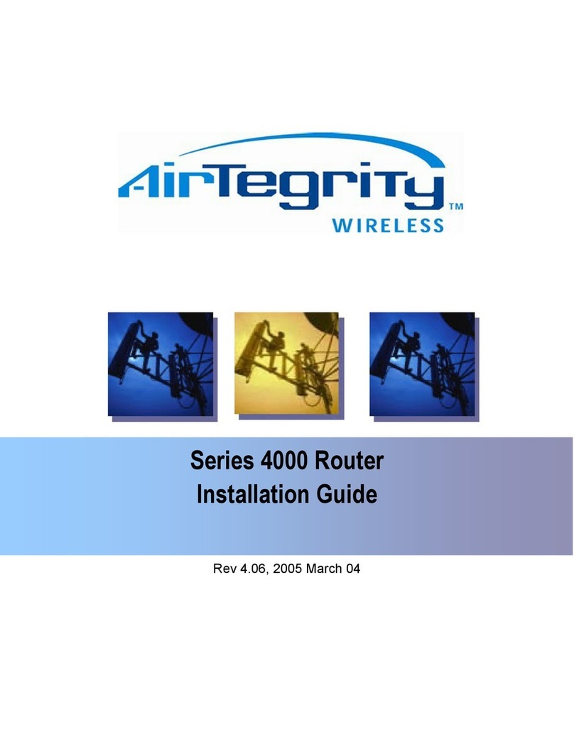 AirTegrity wireless 4000 Series User manual
