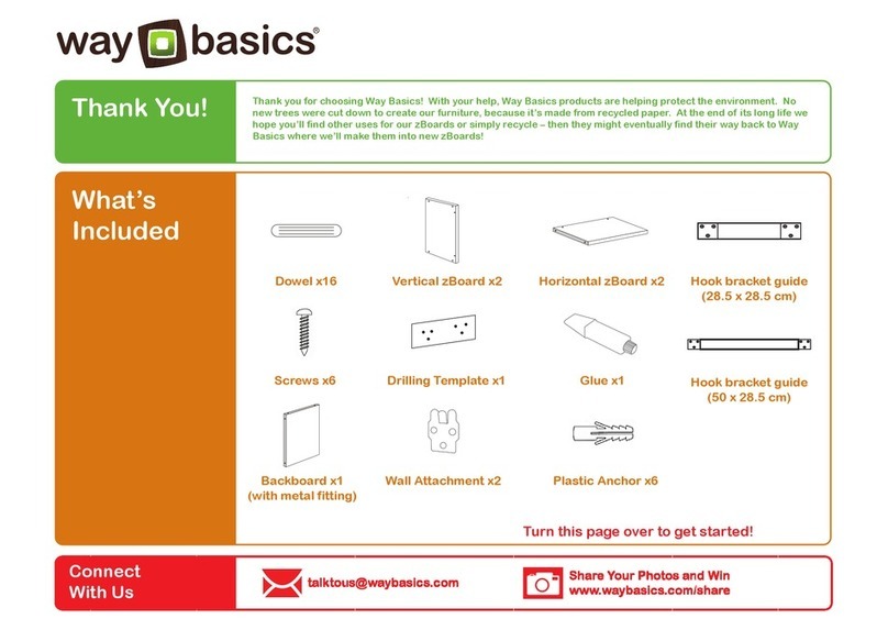 Way Basics Wall Cube Assembly guide