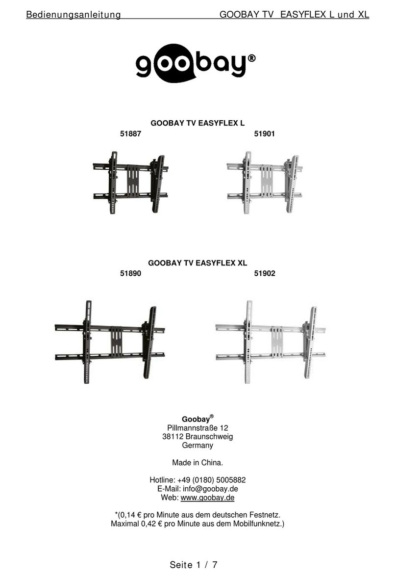 Goobay TV EASYFLEX L 51887 User manual