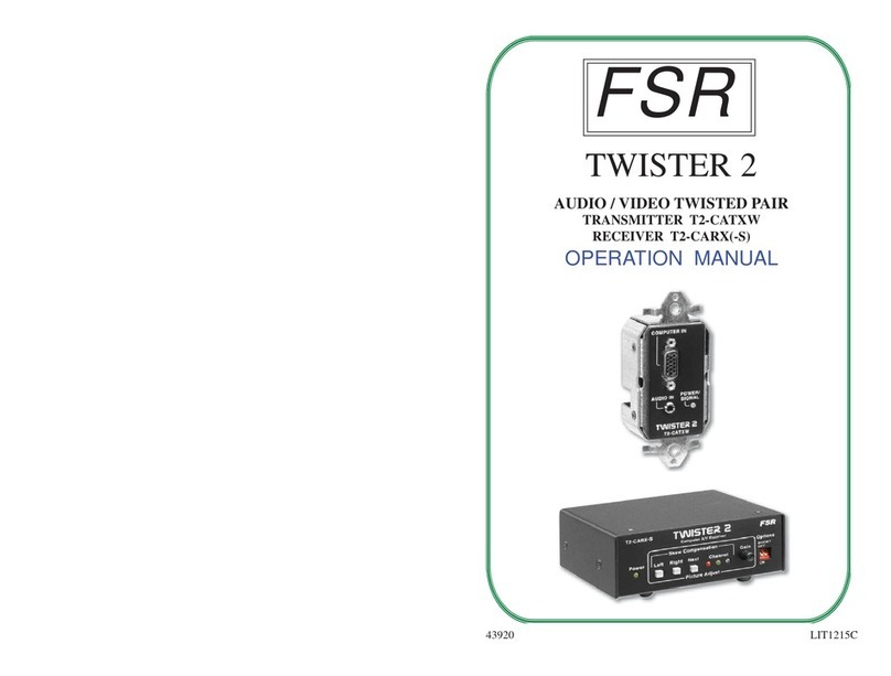 FSR T2-CATXW Operation manual