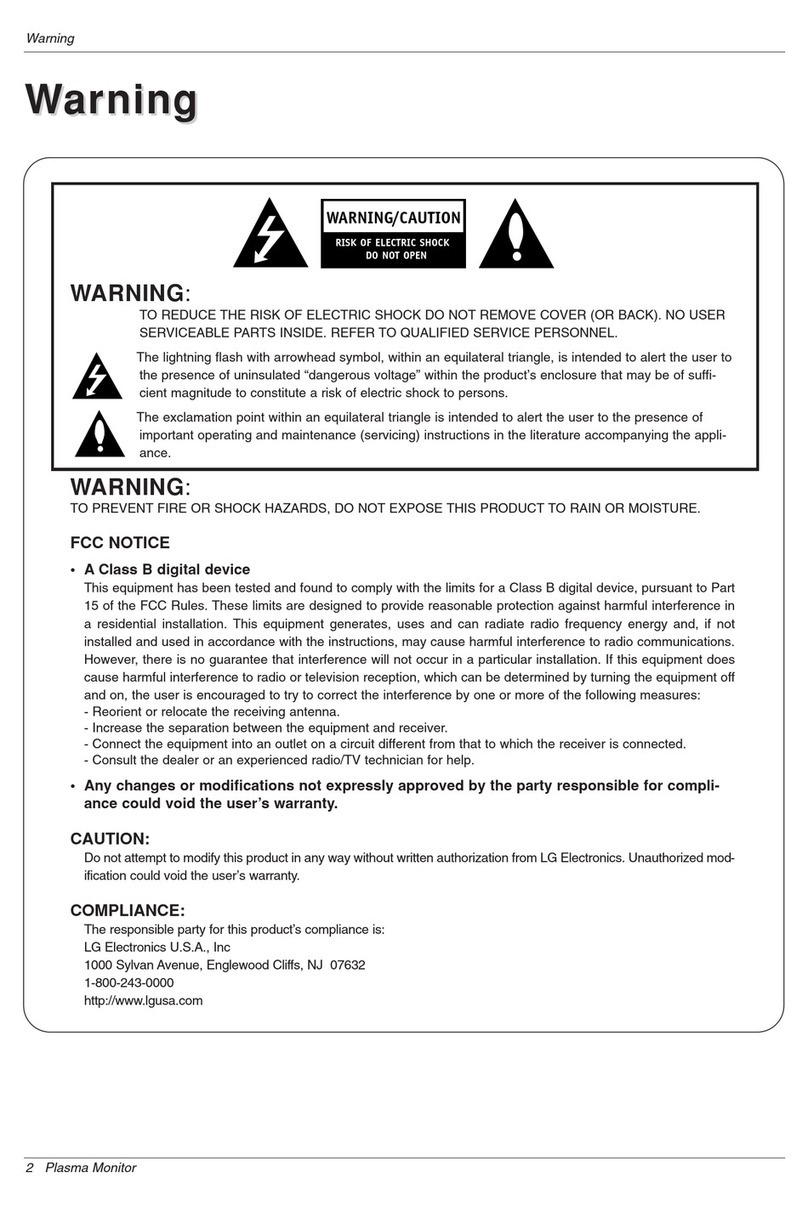 LG 42PM4M User manual