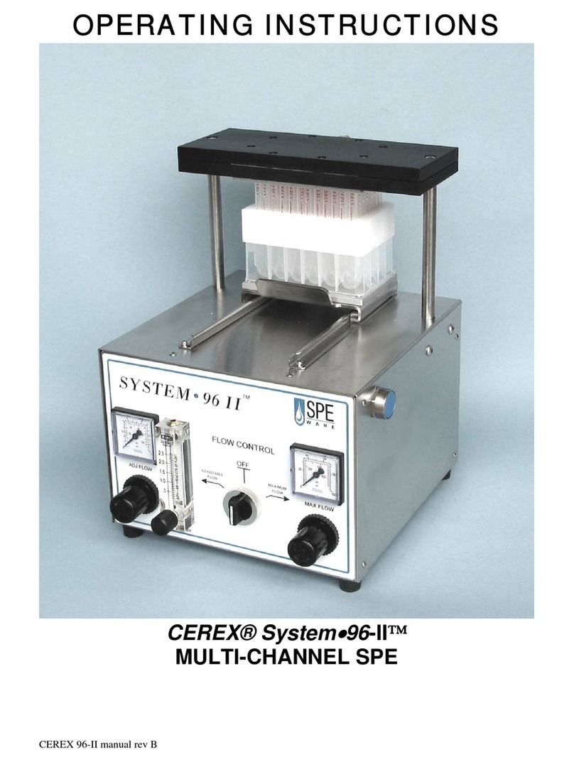 SPE ware CEREX SYSTEM  96-II operating instructions