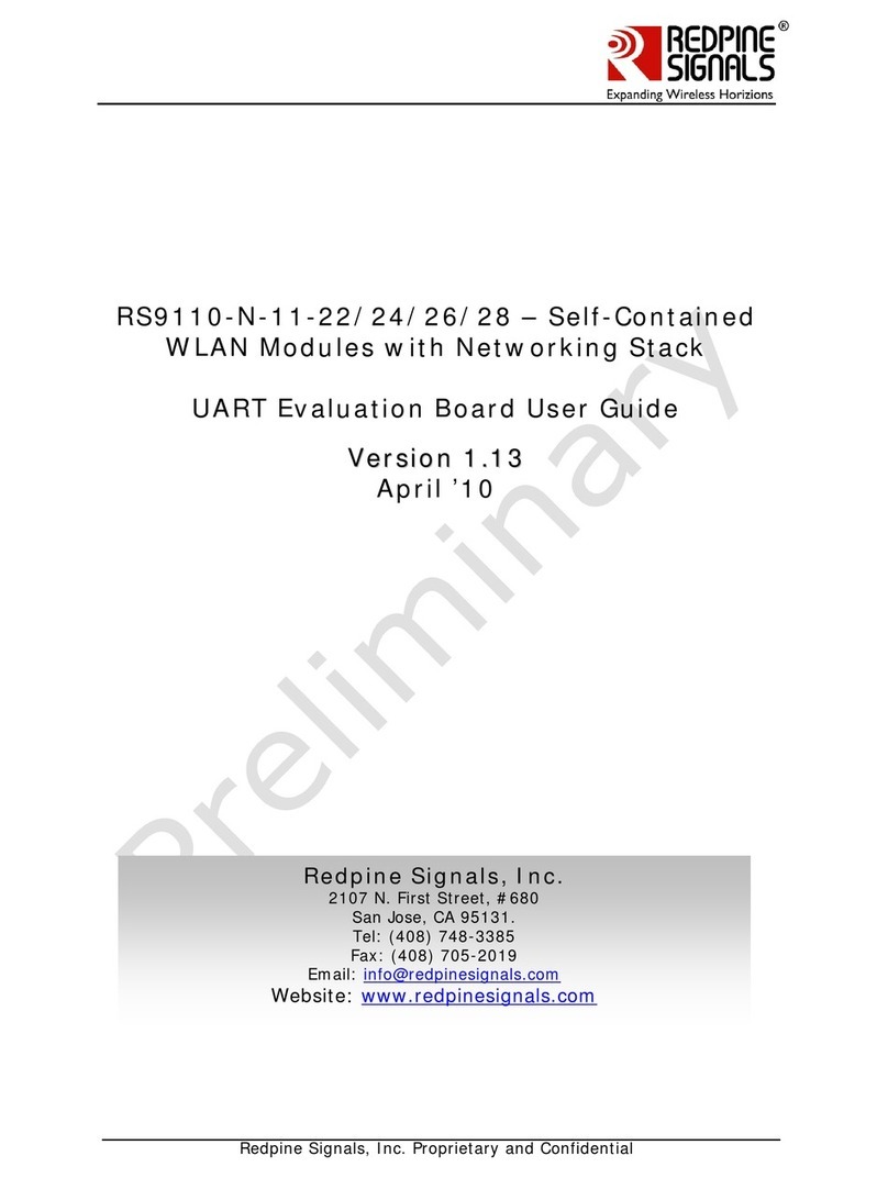Redpine Signals RS9110-N-11-22 User manual