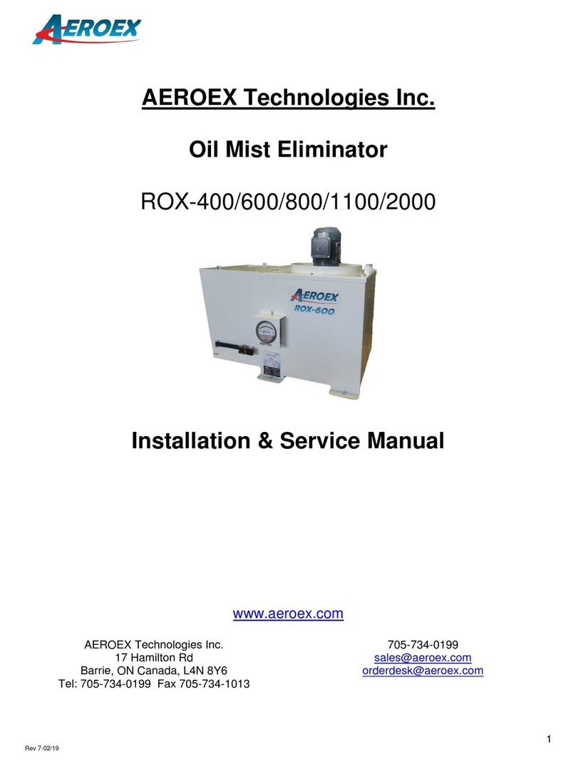Aeroex Technologies ROX-400 Installation & service manual