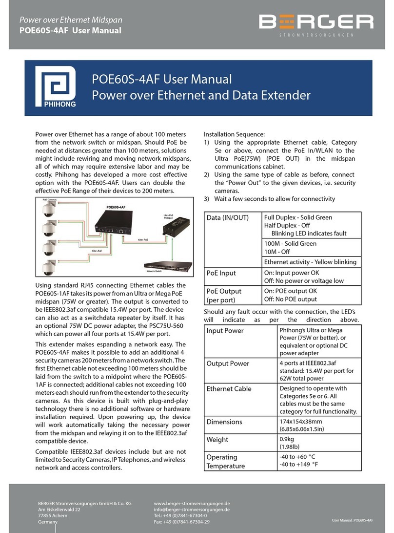 Phihong POE60S-4AF user manual