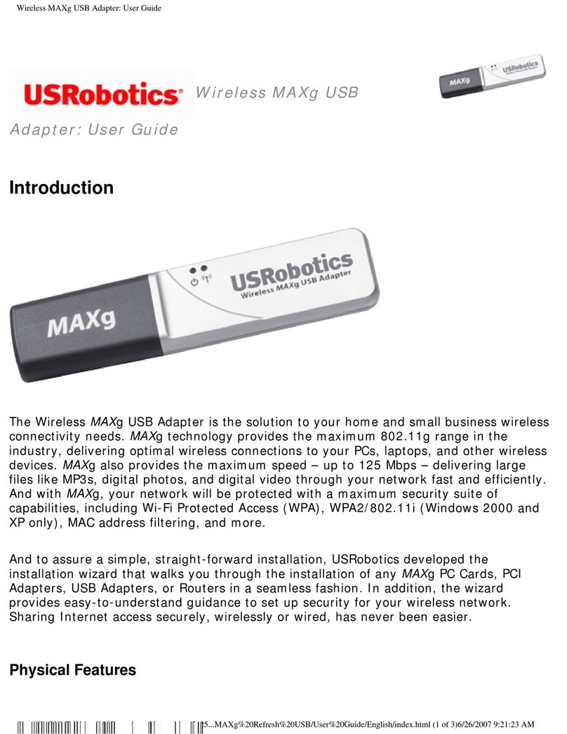 US Robotics MAXg user guide