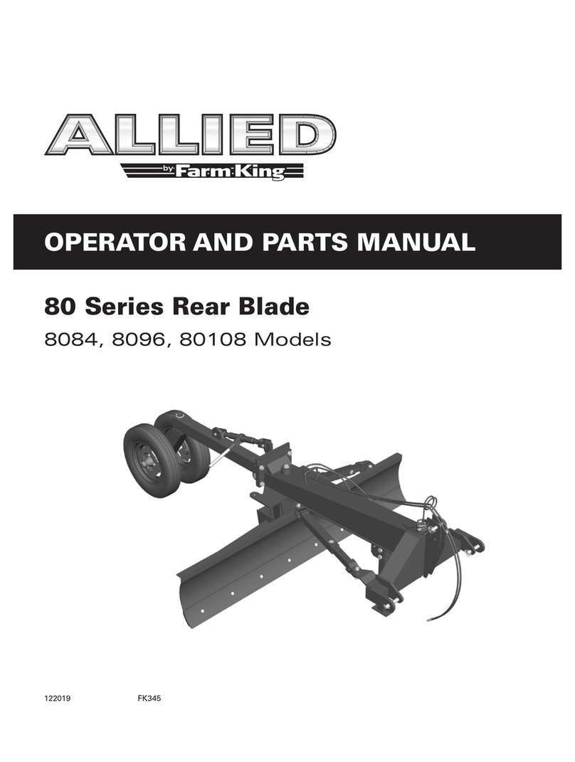 Farm King Allied 80 Series Operator and parts manual