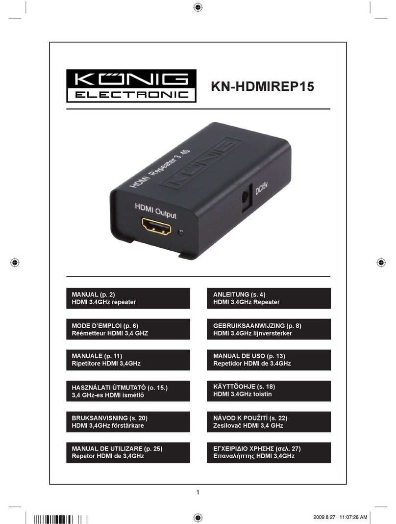 Konig KN-HDMIREP15 user manual