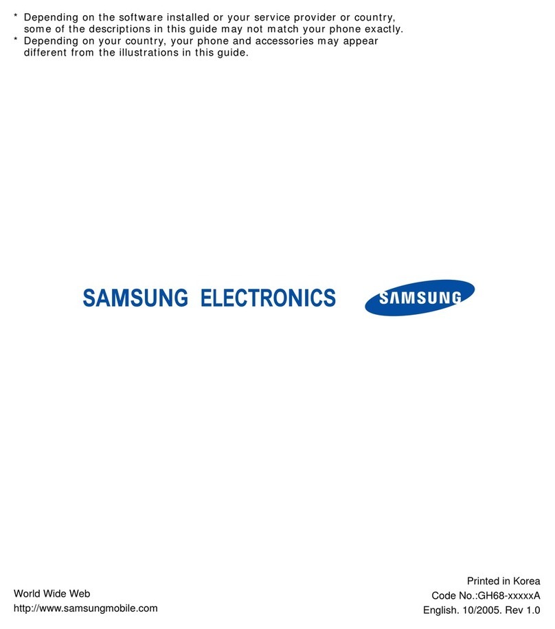 Samsung Serene User manual