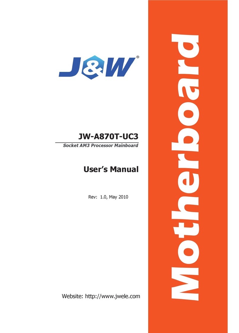 J&W JW-A870T-UC3 User manual