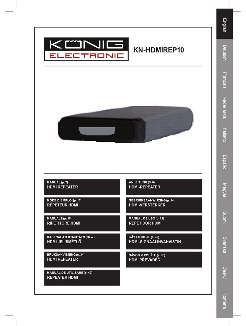 Konig KN-HDMIREP10 user manual