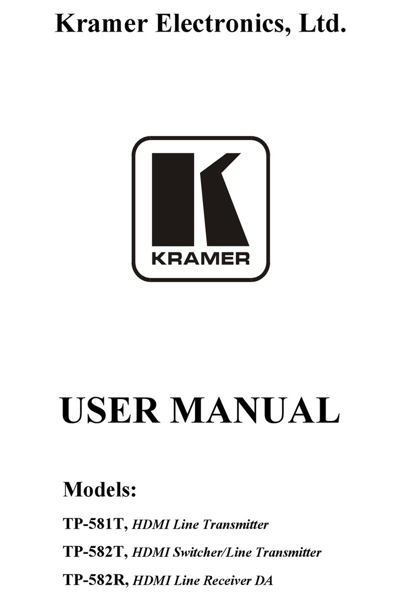 Kramer TP-581T User manual