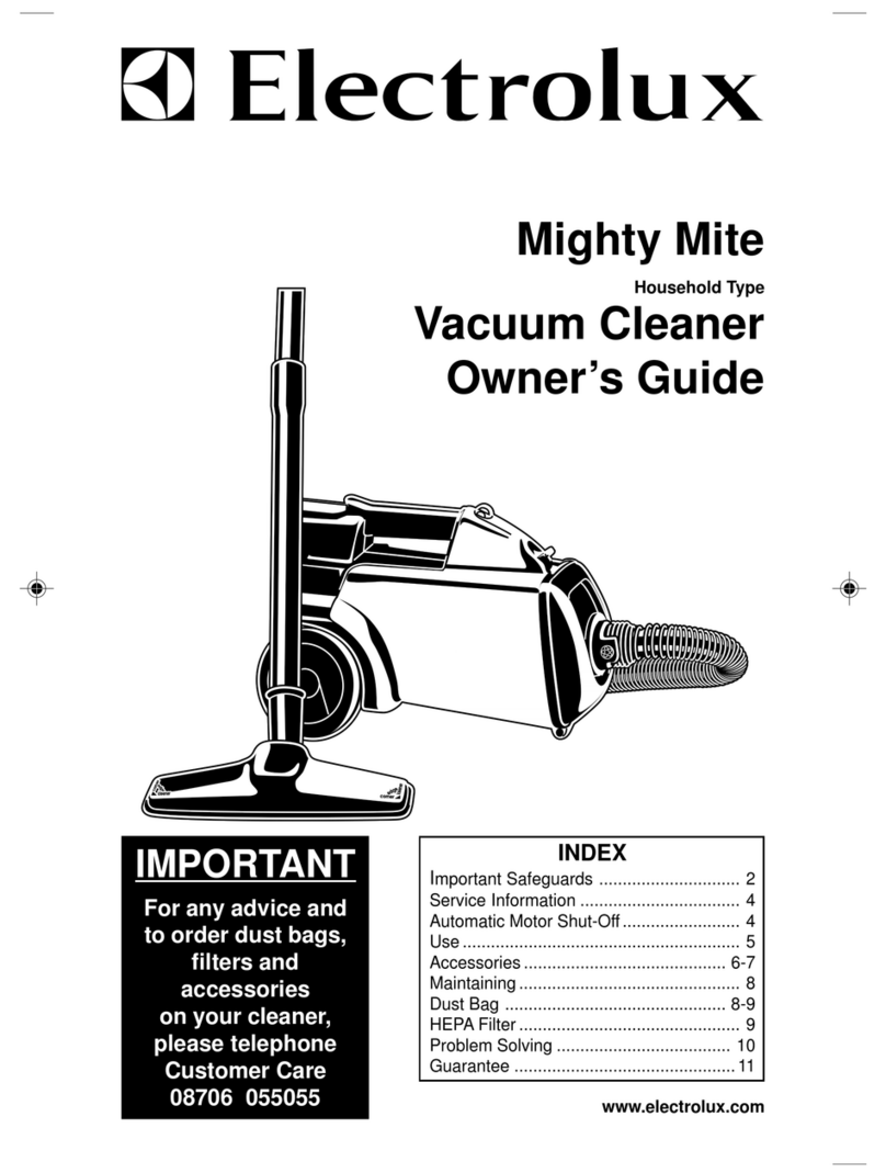 Electrolux Mighty Mite series User manual