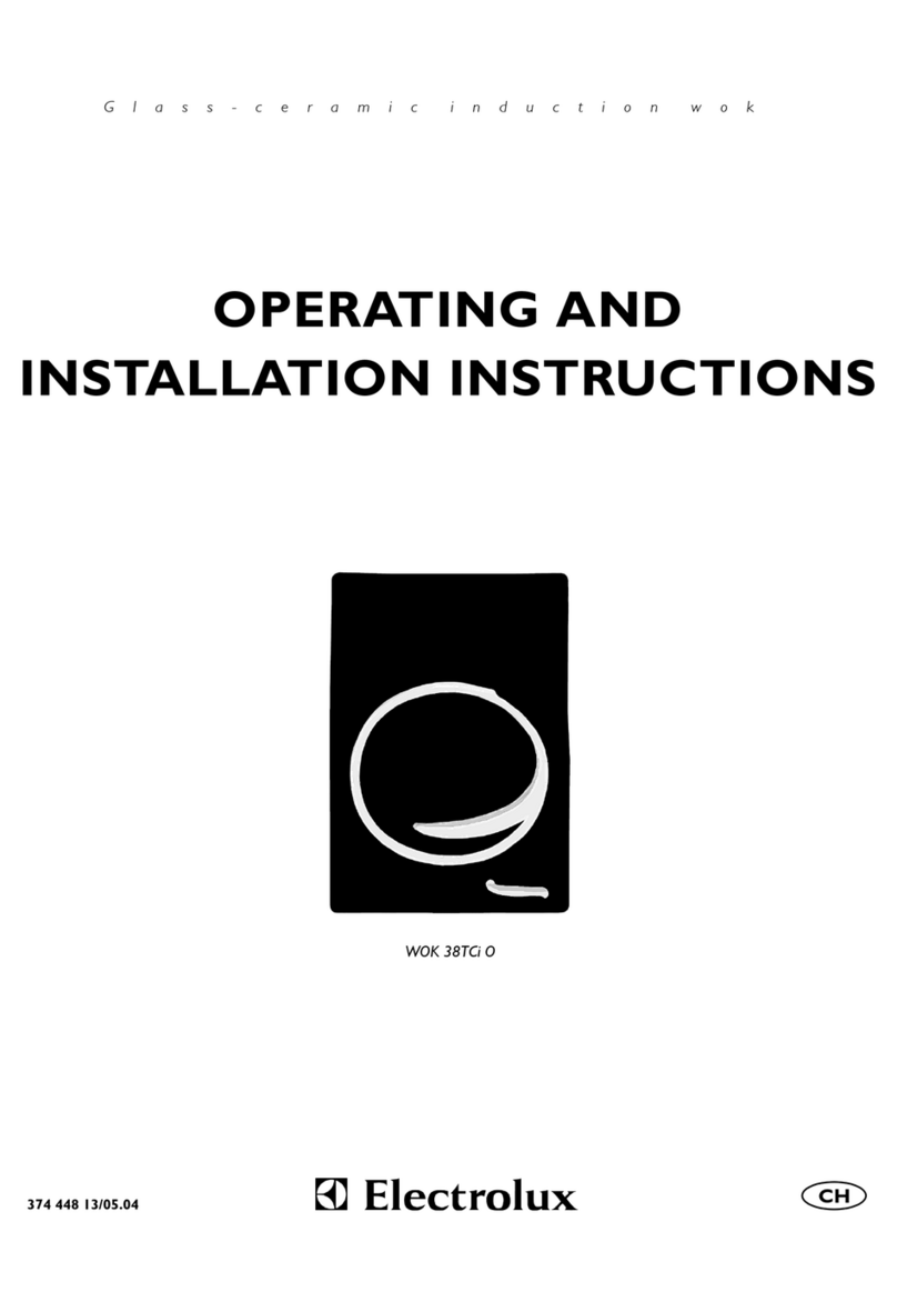 Electrolux WOK 38TCi O Operating and installation instructions