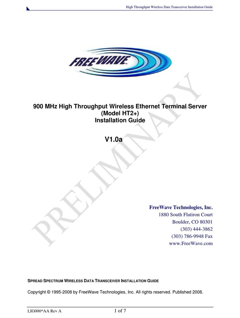 FreeWave HT2+ installation guide