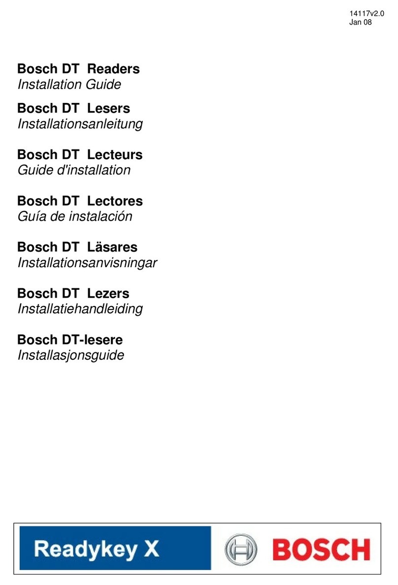 Bosch Readykey X installation guide