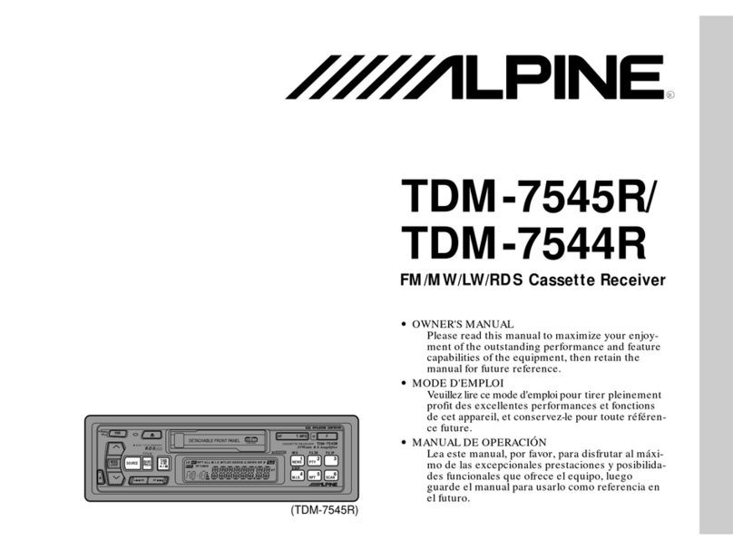 Alpine TDM-7545R User manual