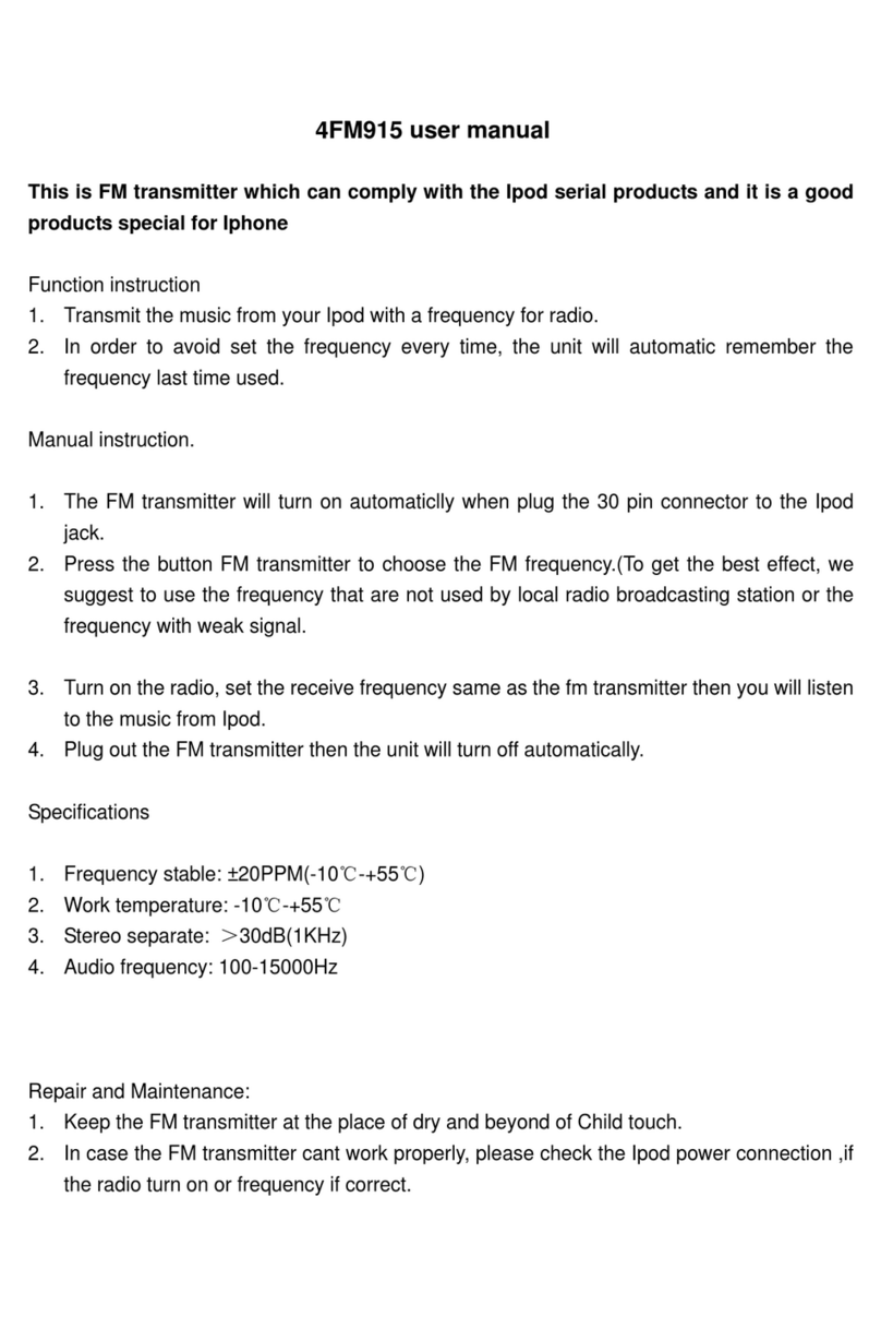 ESI Cases 4FM915 user manual