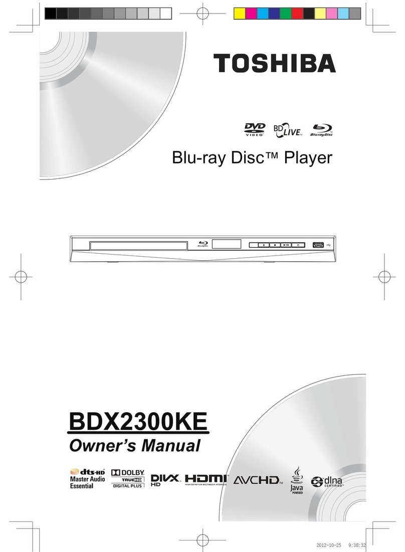 Toshiba BDX2300KE User manual