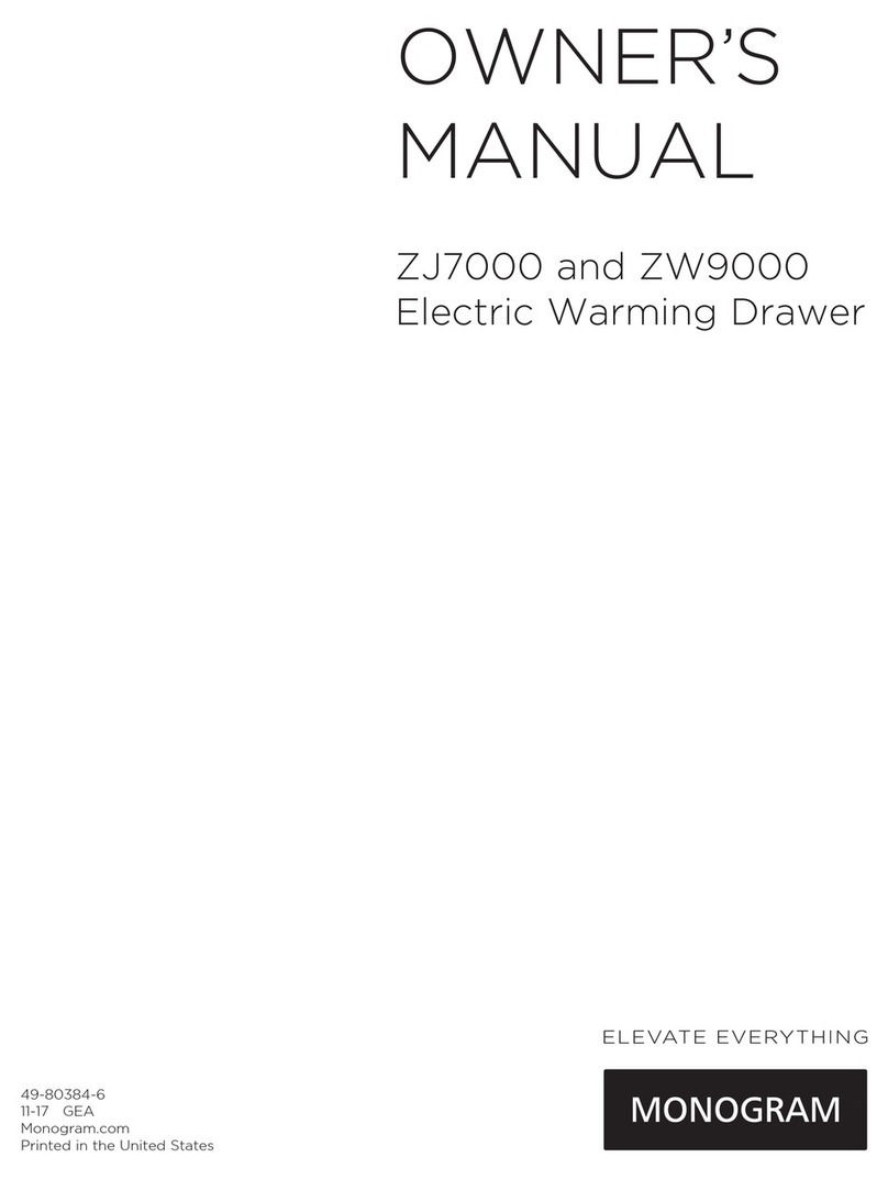 Monogram ZJ7000 User manual Monogram ZJ7000 User manual