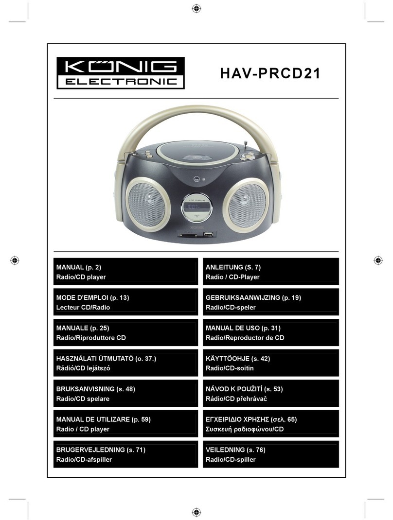 Konig HAV-PRCD21 user manual