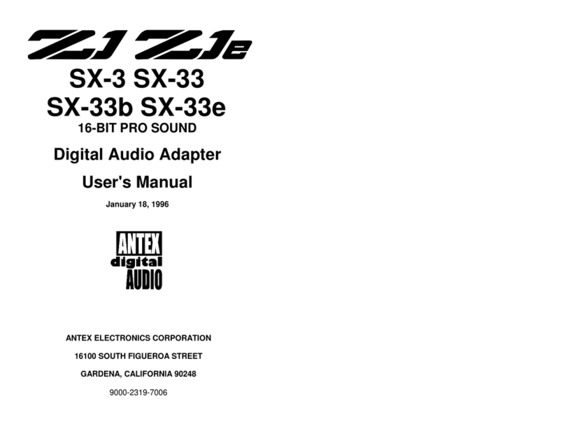 Antex electronics Z1 user manual