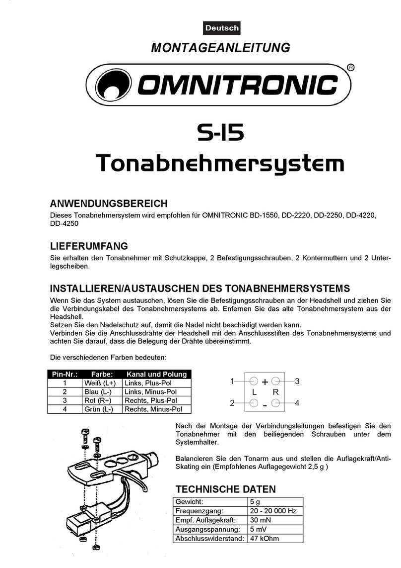 Omnitronic S-15 installation instructions