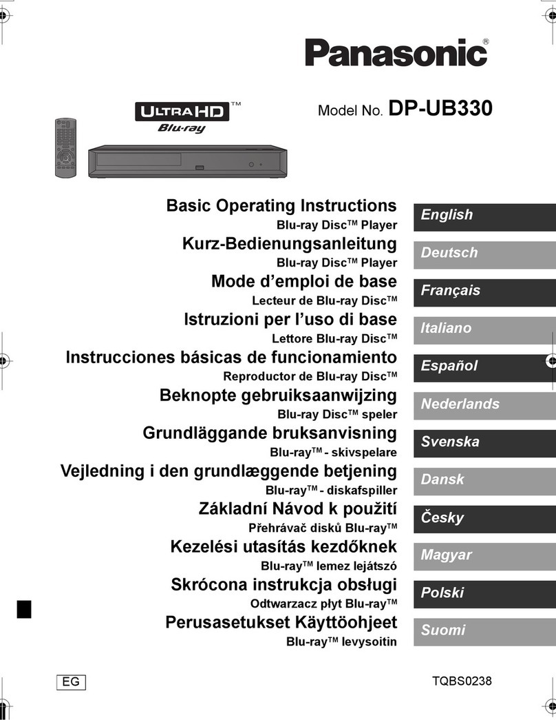Panasonic DP-UB330 User manual