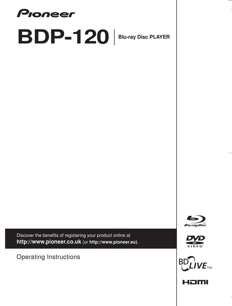 Pioneer BDP-120 operating instructions