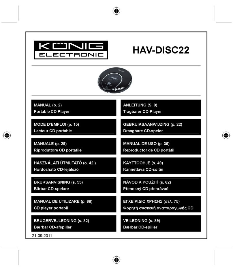 Konig HAV-DISC22 User manual