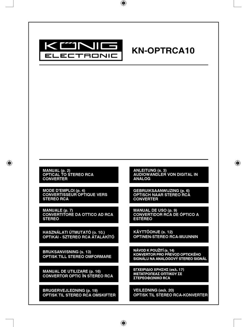Konig KN-OPTRCA10 User manual