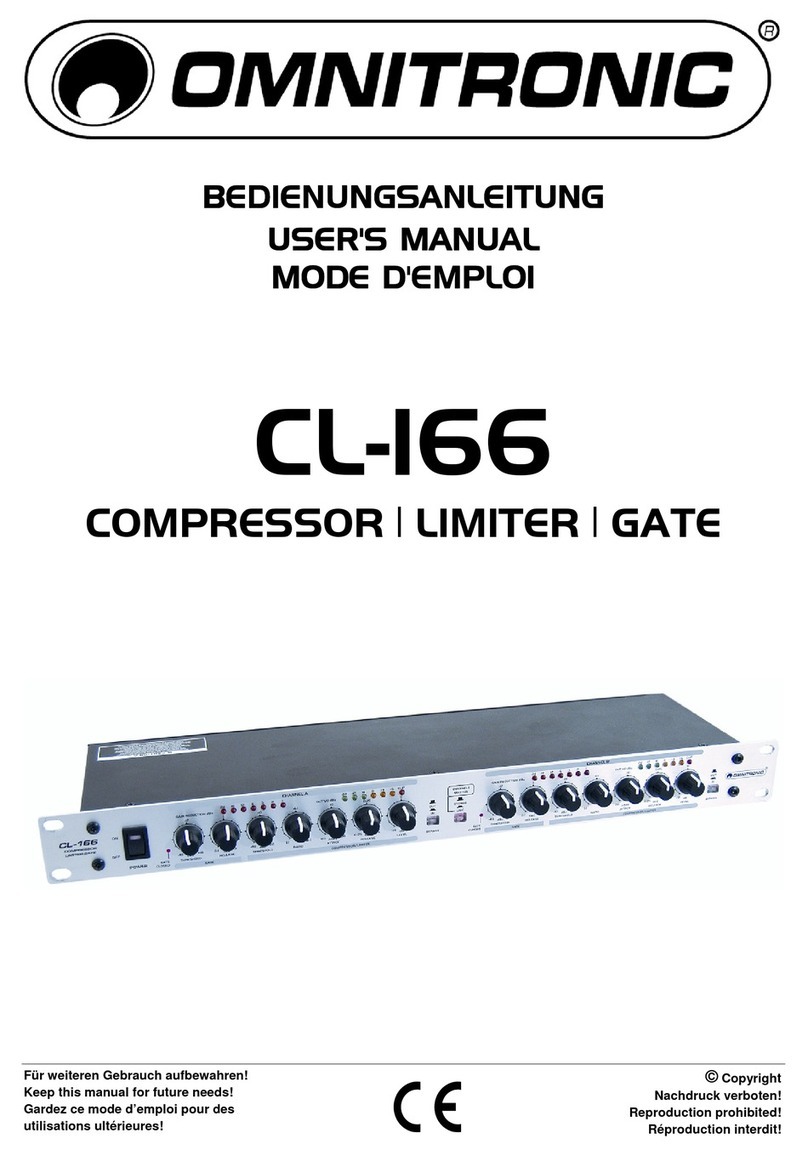 Omnitronic CL-166 User manual