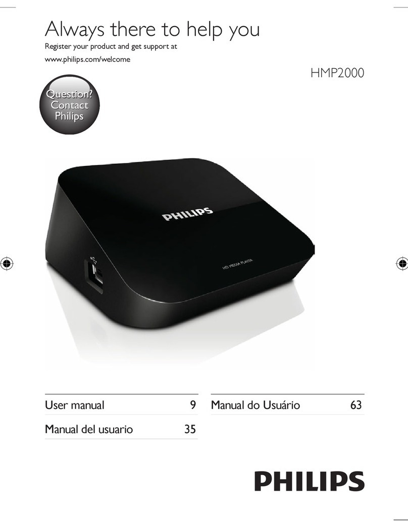Philips Netflix HMP2000 User manual
