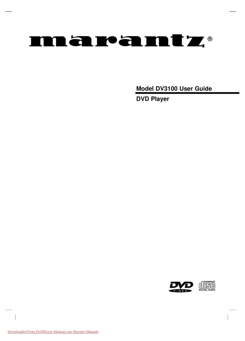 Marantz DV-3100 User manual
