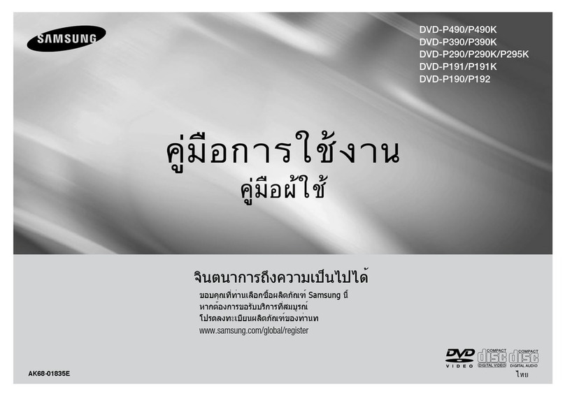 Samsung DVD-P490 user manual